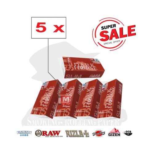 Dark Horse Super Slim 6.5 mm Cigarette Tubes with Filter – 5 Boxes of 200 Tubes