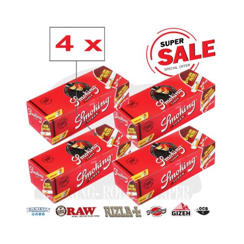 master-114 Smoking Regular Cigarette Tubes with 24 mm Long Filter – Pack of 200 Tubes