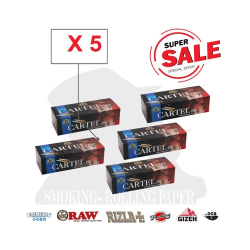 Cartel King Size Cigarette Tubes with Filter – Pack of 200 Tubes