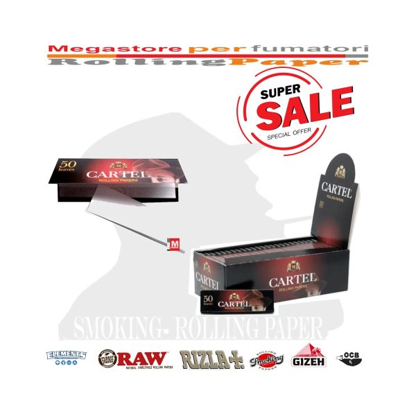 master-128 Cartel Red Regular Size Rolling Papers