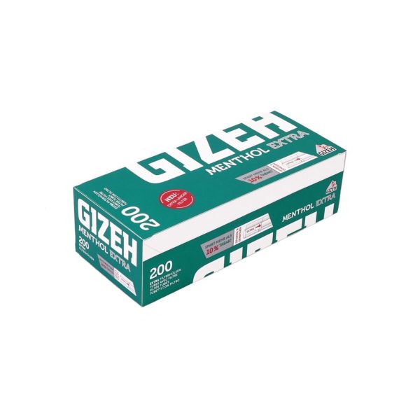 master-144 Gizeh Menthol King Size Cigarette Tubes with 24 mm Long Filter – Pack of 200 Tubes