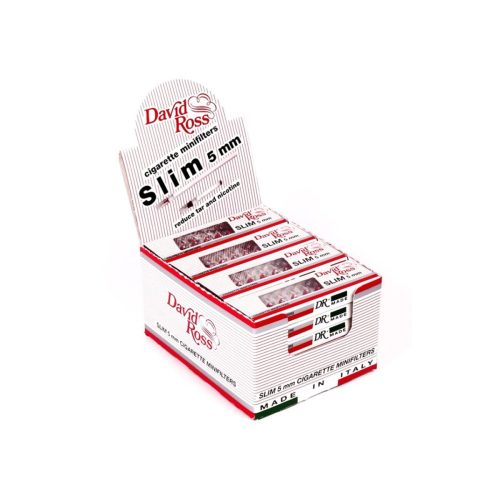 master-145 David & Ross Slim 5 mm Reusable Cigarette Mouthpieces – 24 Blisters of 10 Pieces