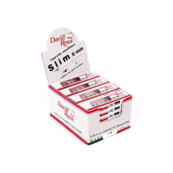 master-145 David & Ross Slim 5 mm Reusable Cigarette Mouthpieces – 24 Blisters of 10 Pieces