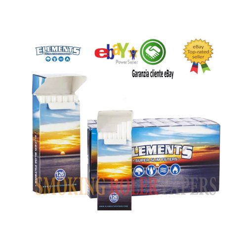 master-15 Elements Super Slim 5 mm Stick Pack Filters – 126 Filters