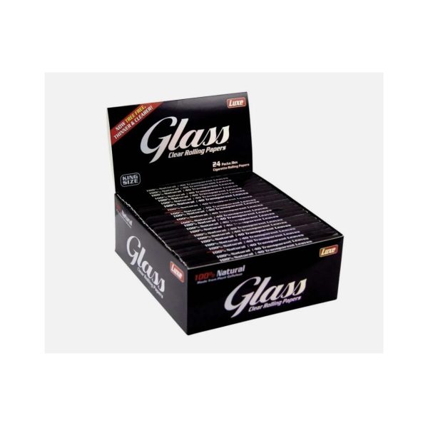 master-151 Glass Clear Transparent Cellulose King Size Rolling Papers – Pack of 24 Booklets