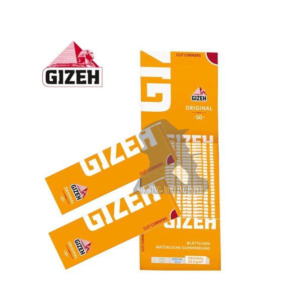Gizeh Original Regular Size Rolling Papers – Pack of 50 Booklets