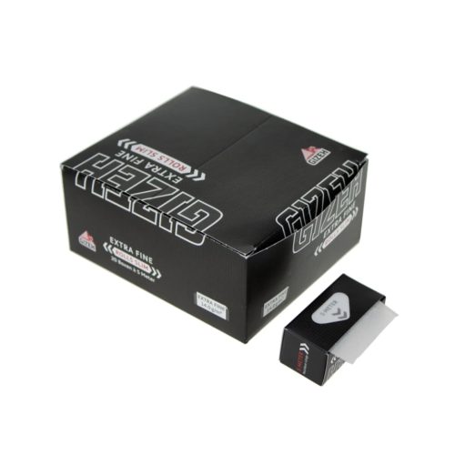 master-186 Gizeh Extra Fine Black Rolls Slim Rolling Paper Rolls – 20 Rolls
