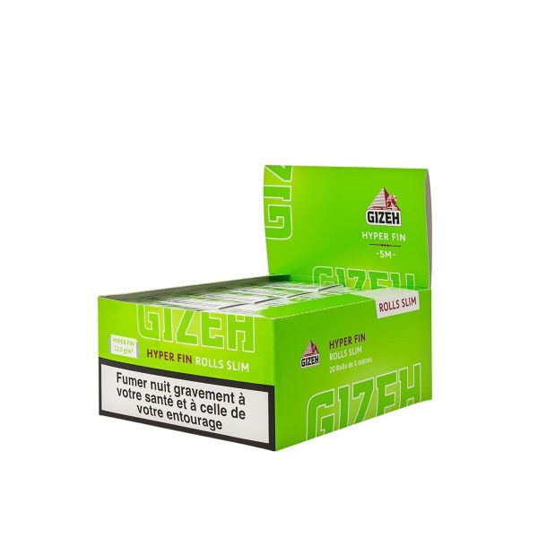 master-187 Gizeh Fine Rolls Slim Rolling Paper Rolls – 20 Rolls