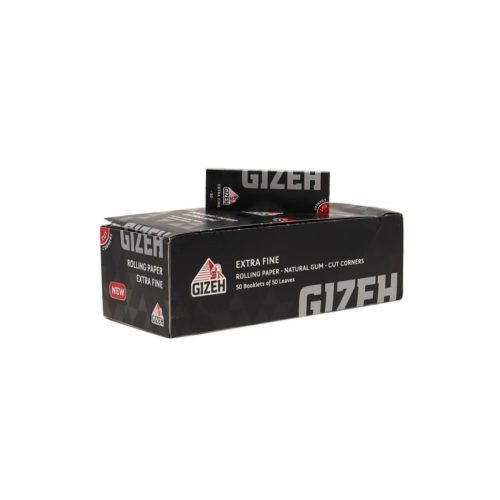 master-188 Gizeh Extra Fine Black Regular Size Rolling Papers – Pack of 50 Booklets