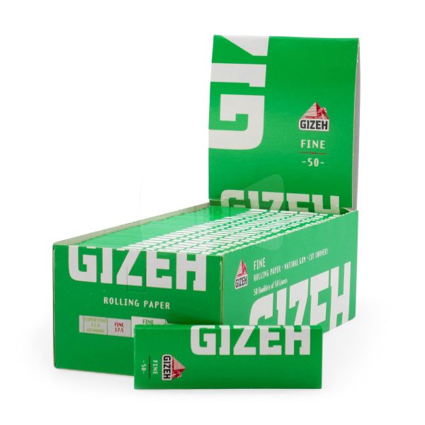 master-190 Gizeh Fine Green Extra Slim Rolling Papers – Pack of 50 Booklets