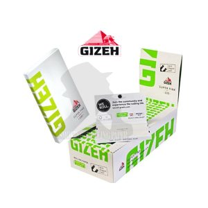 Gizeh Super Fine Green Regular Size Rolling Papers – Pack of 20 Booklets