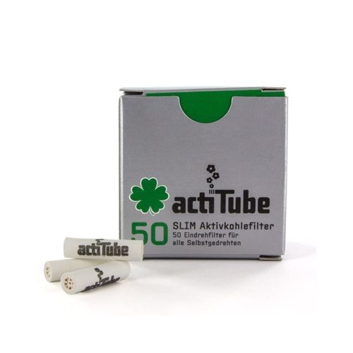 ActiTube Slim 7 mm Activated Charcoal Filters – 50 Filters