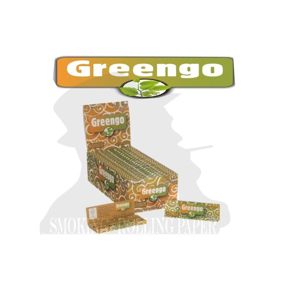master-205 Greengo Classic Green White Regular Size Rolling Papers – Pack of 50 Booklets