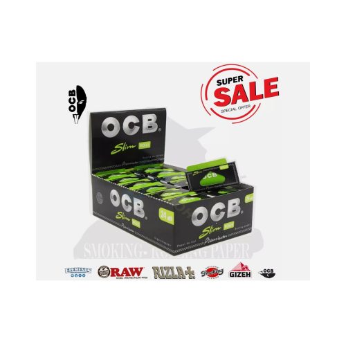 master-215 OCB Premium Rolls King Size Slim Rolling Paper Rolls – 24 Rolls