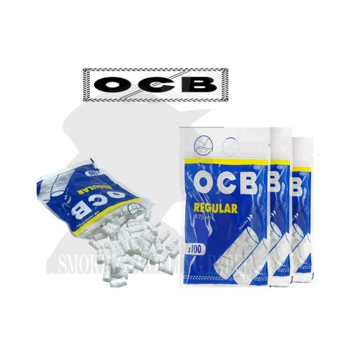master-224 OCB Regular 7.5 mm Long Filters – 20 Bags of 100 Filters
