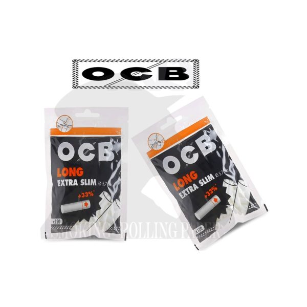 OCB Extra Slim 5.7 mm Long Filters – 20 Bags of 120 Filters