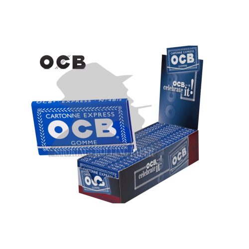 master-227 OCB No. 4 Blue Regular Size Rolling Papers – Pack of 25 Booklets