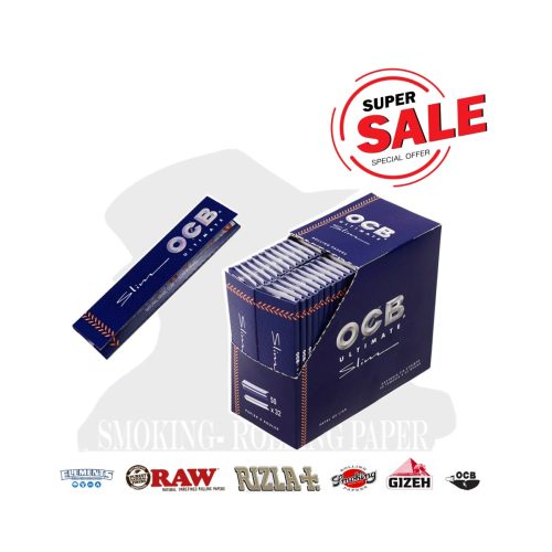 master-228 OCB Ultimate King Size Slim Rolling Papers – Pack of 50 Booklets
