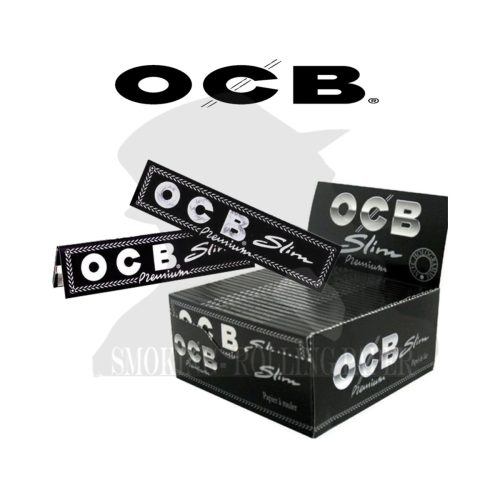 master-232 OCB Premium Black King Size Slim Rolling Papers – Pack of 50 Booklets