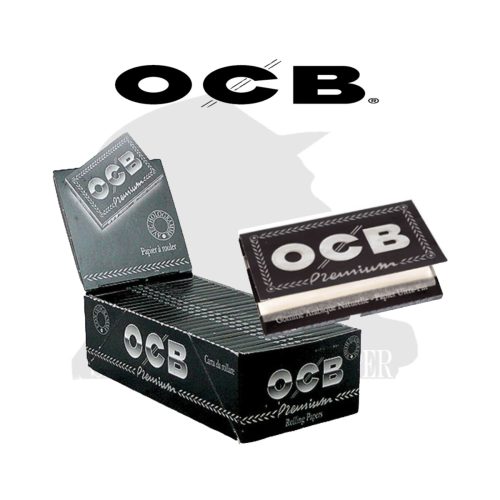 master-236 OCB Premium Black Regular Size Rolling Papers – Pack of 25 Booklets