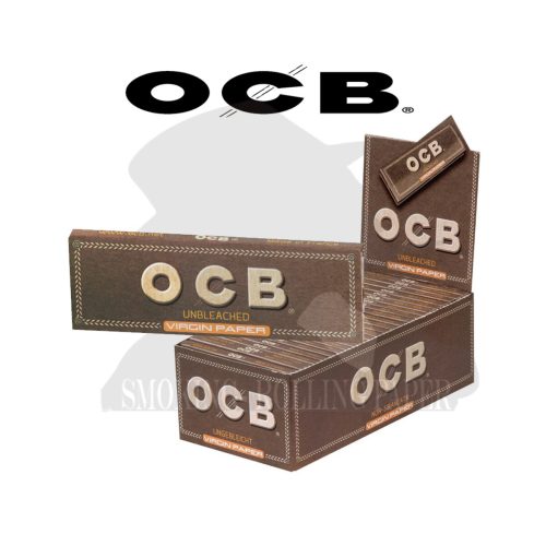 master-244 OCB Virgin Brown Gold Regular Size Rolling Papers – Pack of 50 Booklets