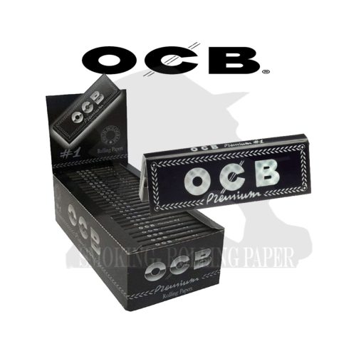 master-245 OCB Premium Black Regular Size Rolling Papers – Pack of 50 Booklets