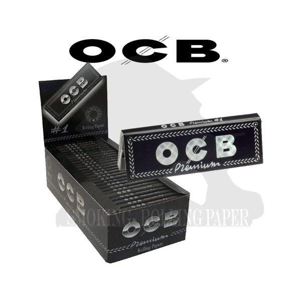 master-245 OCB Premium Black Regular Size Rolling Papers – Pack of 50 Booklets