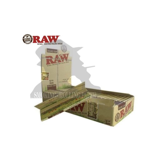 master-263 RAW Organic Medium 1¼ Rolling Papers – Pack of 24 Booklets