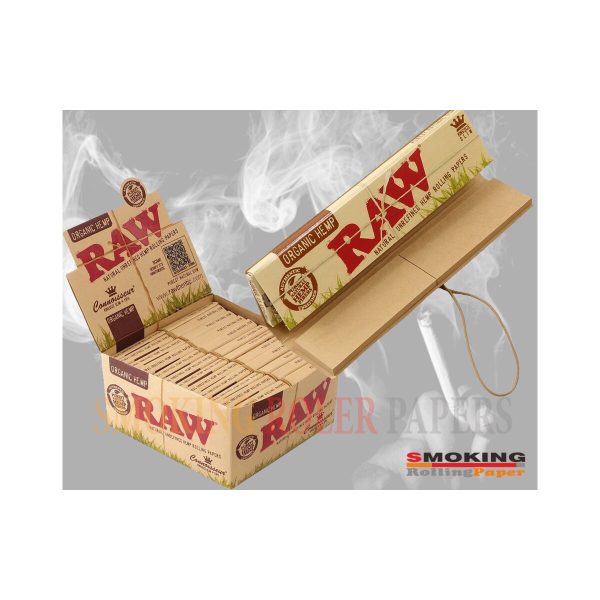 master-268 RAW Organic Connoisseur King Size Rolling Papers with Tips