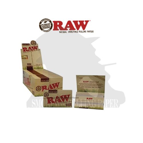 master-272 RAW Organic Wide Regular Size Rolling Papers – Pack of 25 Booklets