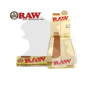 RAW Organic Wide Regular Size Rolling Papers – Pack of 50 Booklets