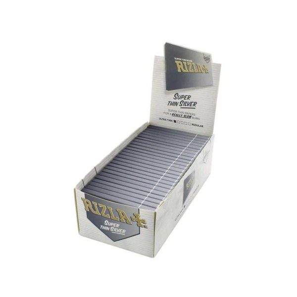 Rizla Silver Regular Size Rolling Papers – Pack of 50 Booklets