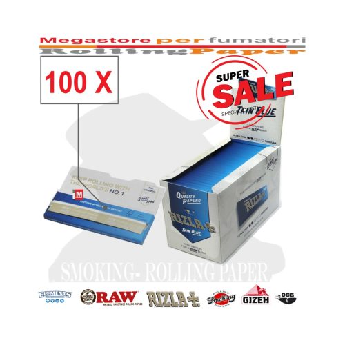 master-282 Rizla Blue Regular Size Rolling Papers – Pack of 100 Booklets