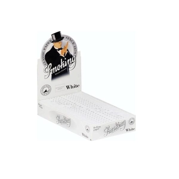 Smoking White Regular Size Rolling Papers – Pack of 25 Booklets