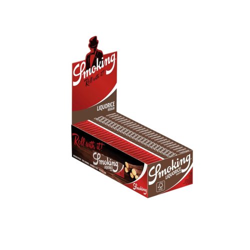 master-308 Smoking Liquorice Regular Size Rolling Papers – Pack of 50 Booklets