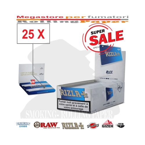 master-31 Rizla Blue Regular Size Rolling Papers – Pack of 25 Booklets