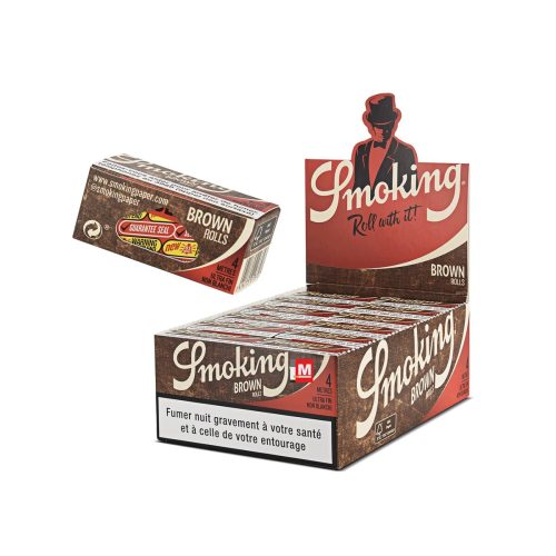 master-319 Smoking Brown Rolls King Size Slim Rolling Paper Rolls – 24 Rolls
