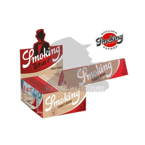 master-321 Smoking Thinnest Brown King Size Slim Rolling Papers – Pack of 50 Booklets