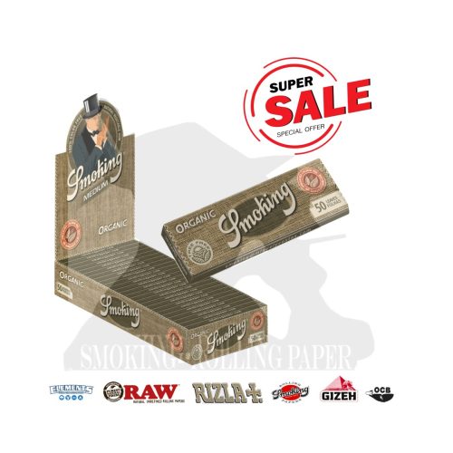 master-325 Smoking Organic ECO Regular Size Rolling Papers – Pack of 25 Booklets