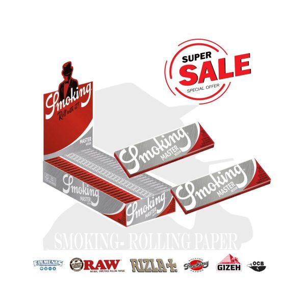 master-328 Smoking Master Regular Size Rolling Papers – Pack of 25 Booklets