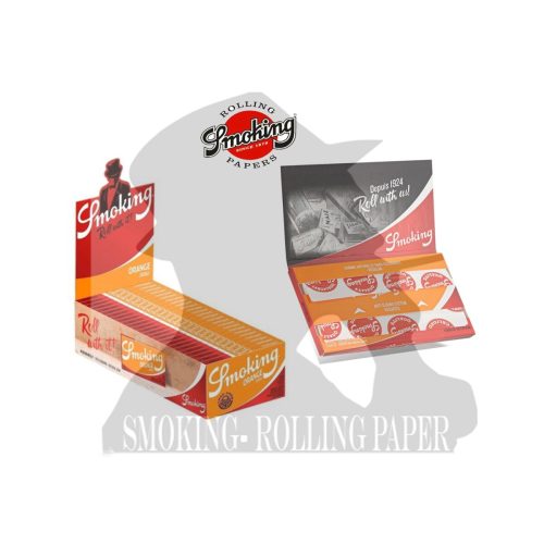 master-329 Smoking Orange Regular Size Rolling Papers – Pack of 25 Booklets