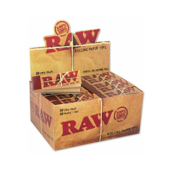 master-33 RAW Original Slim Unperforated Cardboard Filter Tips – 50 Booklets