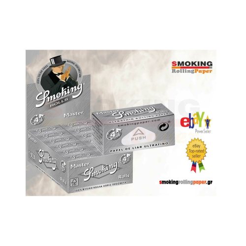 master-333 Smoking Master Rolls Ultra Slim 4 m Rolling Paper Rolls – 24 Rolls