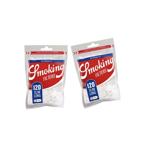 master-334 Smoking Classic Slim 6 × 22 mm Filters – Pack of 120 Filters