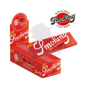 Smoking Thinnest Regular 69 × 37 mm Rolling Papers – 50 Booklets of 60 Sheets