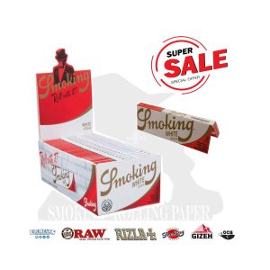 Smoking White Regular Size Rolling Papers – Pack of 50 Booklets