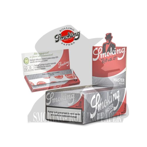 master-339 Smoking Master Silver Regular Size Rolling Papers – Pack of 50 Booklets