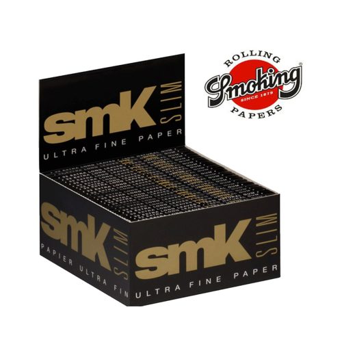 master-345 Smoking SMK Ultra Fine King Size Slim Rolling Papers – Pack of 50 Booklets