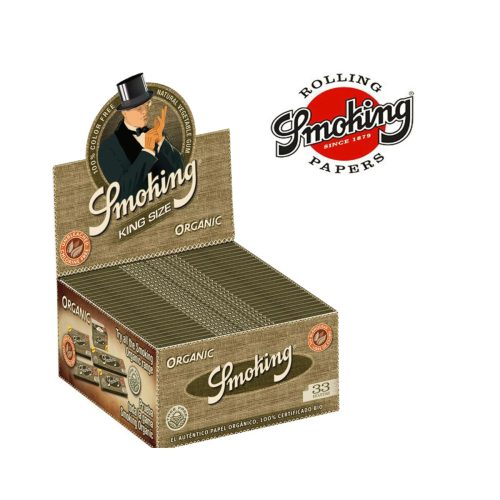 master-349 Smoking Organic King Size Slim Hemp Rolling Papers – Pack of 50 Booklets