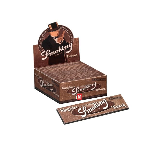 master-352 Smoking Brown King Size Slim Rolling Papers – Pack of 50 Booklets